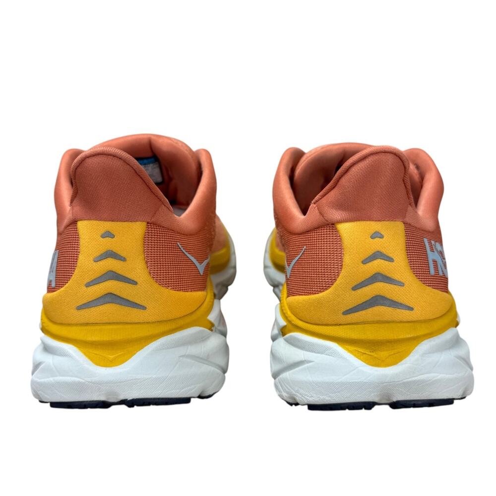 HOKA ONE ONE Clifton 8 Running Shoes Womens 9.5 B Peach Yellow Athletic Sneakers - Picture 8 of 12